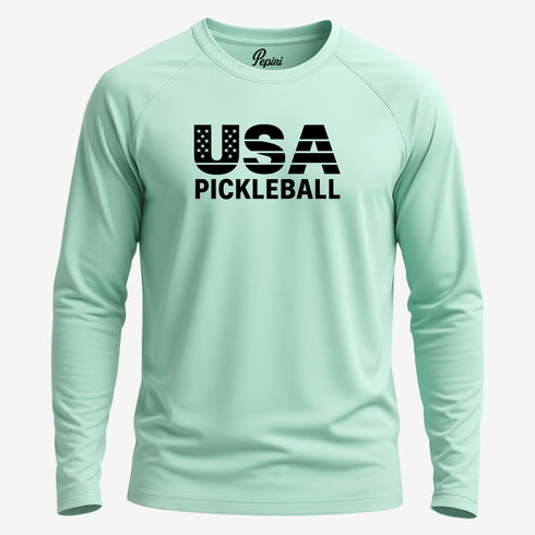 USA Pickleball Stripes & Stars Performance Shirt – Short Sleeve, Long Sleeve & Hoodie